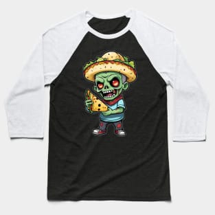 Quesadilla Taco Zombie Baseball T-Shirt